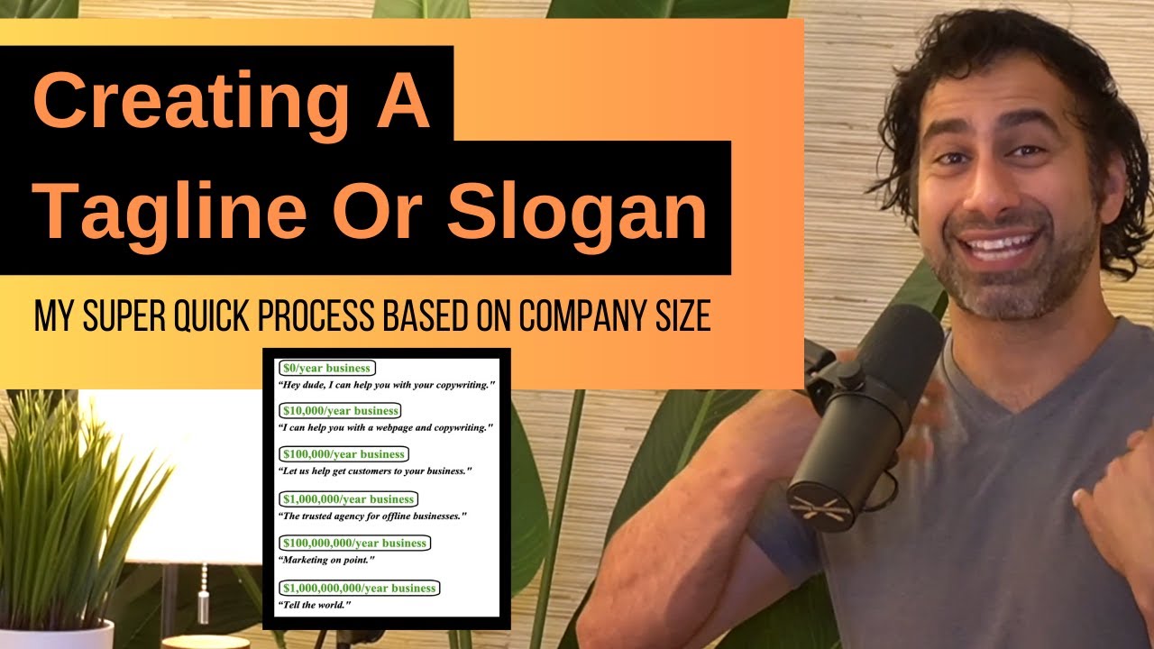 Creating A Tagline Or Slogan (My super quick process based on company size)