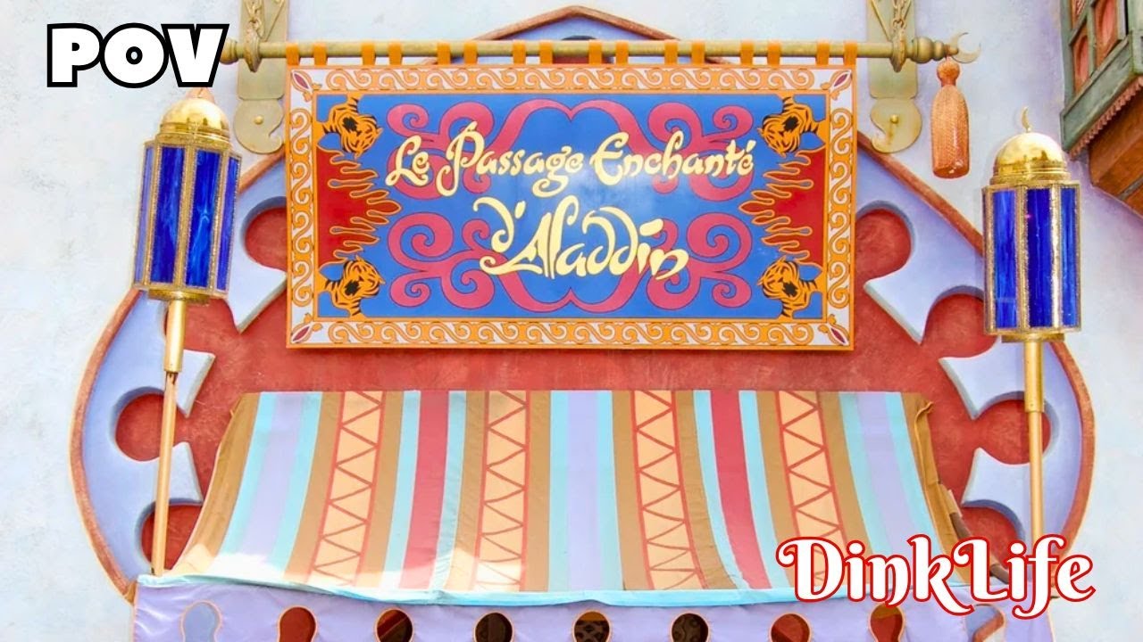 Le Passage Enchant&eacute; d'Aladdin at Disneyland Paris (POV)