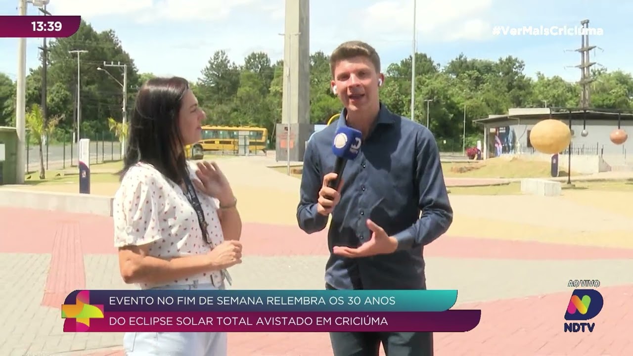 Criciúma celebra 30 anos do histórico eclipse solar de 1994