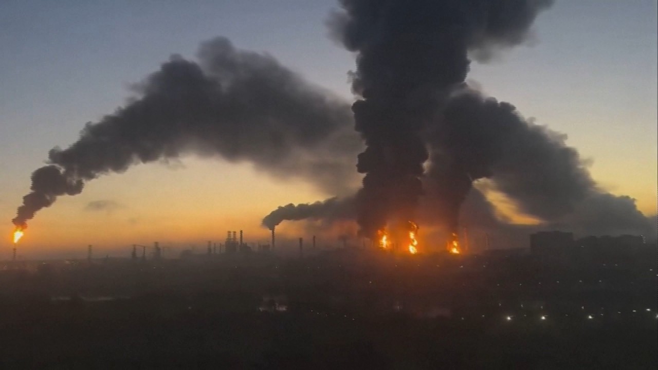 'Largest ever' Ukrainian drone attack on Moscow oil refinery leaves at least two dead