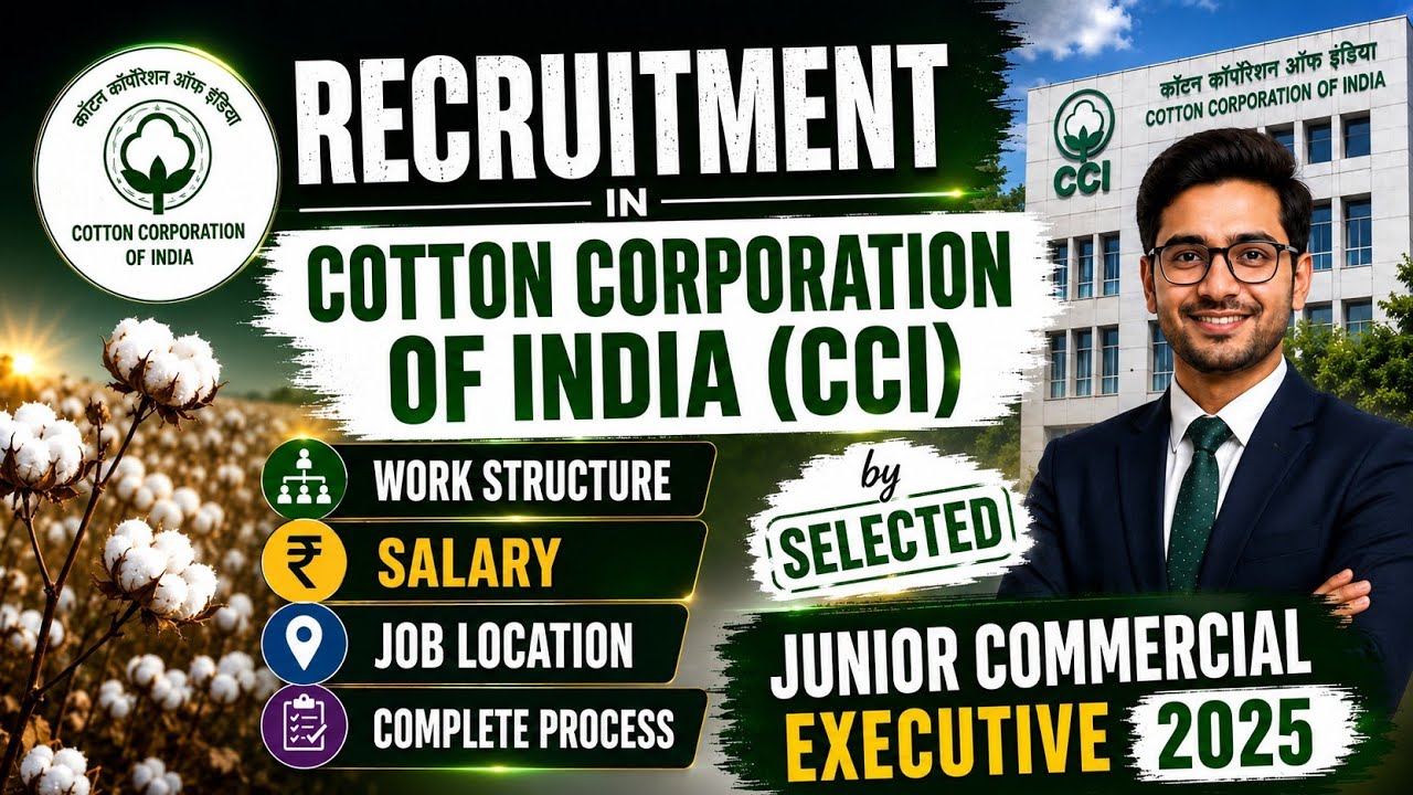 CCI Recruitment 2026 | Junior Commercial Executive | Salary, Work Profile, Posting &Complete Process