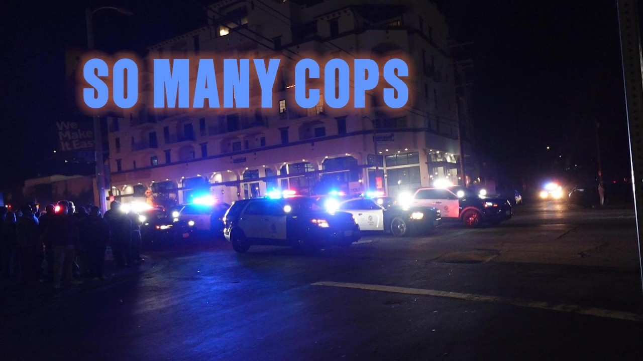 DID THE COPS OVERREACT?? *LA night car meet*