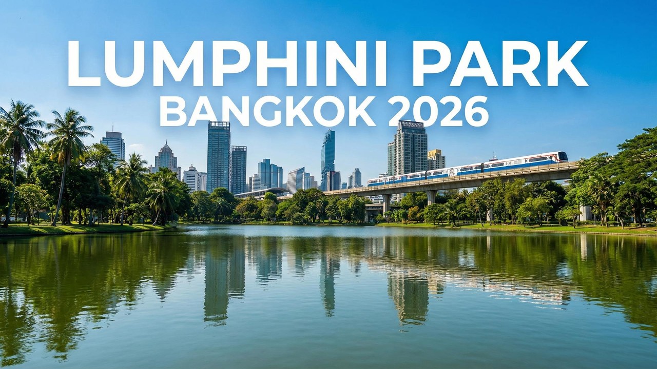 Lumphini Park Bangkok Walk 2026 🇹🇭 | Silom Skyline, BTS & Central Bangkok 4K Walking Tour