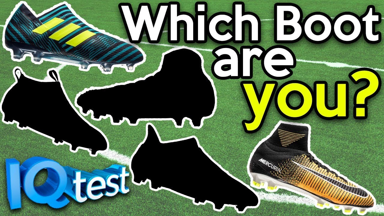 WHICH FOOTBALL BOOT ARE YOU?! IQ PERSONALITY TEST