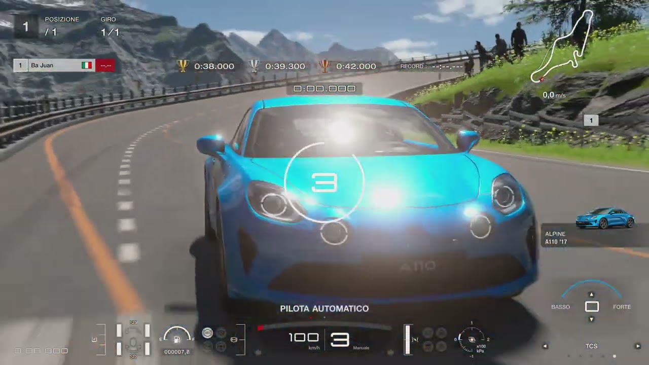 Gran Turismo 7 PS5 Esperienza sul circuito - Eiger Nordwand - Al contrario -  Oro [1':13,955