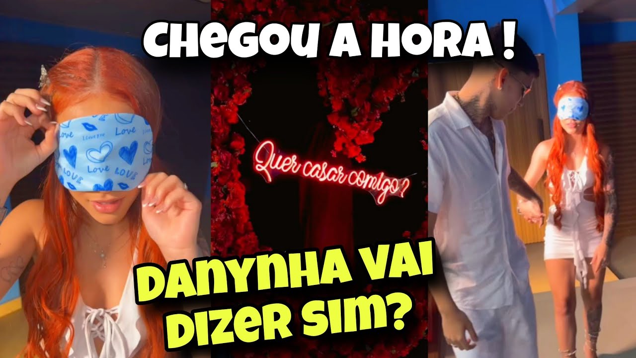 DANYNHA foi vendada para o momento do pedido de casamento 😱