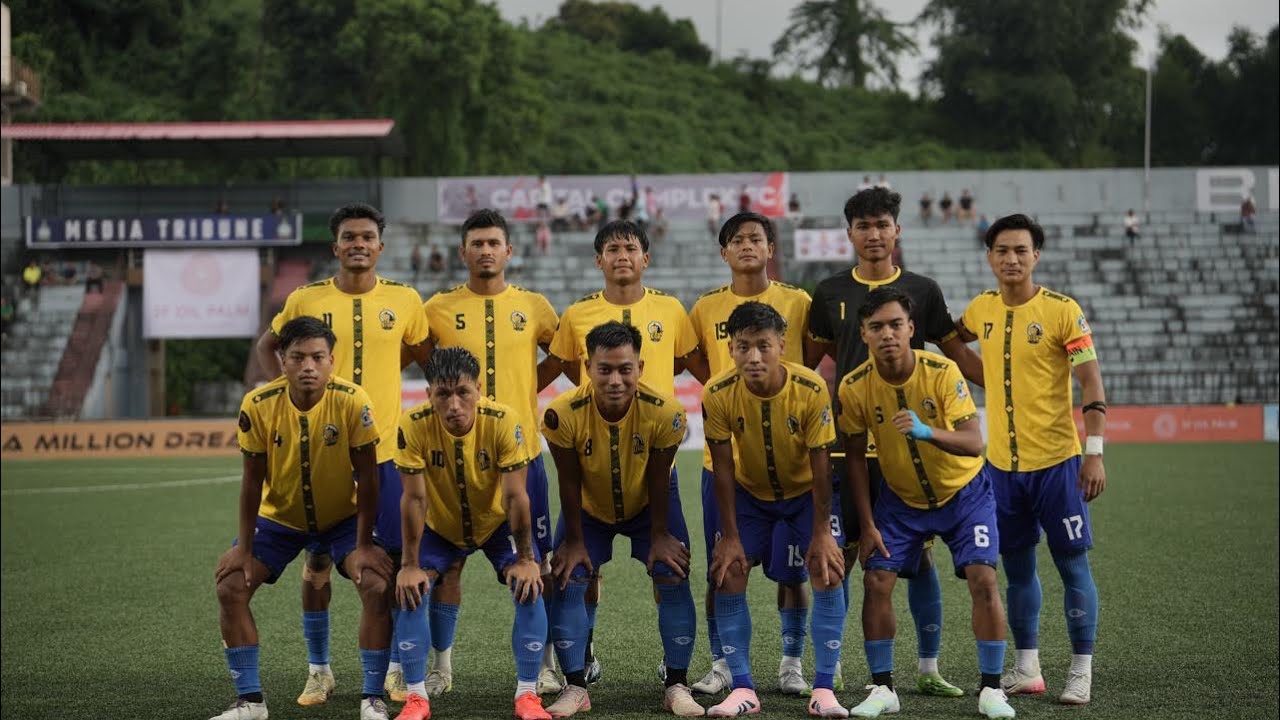 #8 Indrajit namchoom Arunachal league 2025 Team xiga united FC.🙌⚽️