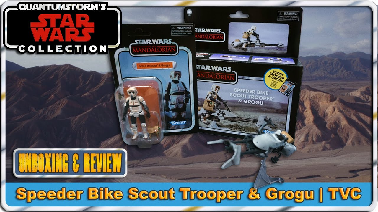 Speeder Bike, Scout Trooper & Grogu - Unboxing & Review | Hasbro Star Wars | TVC 2023
