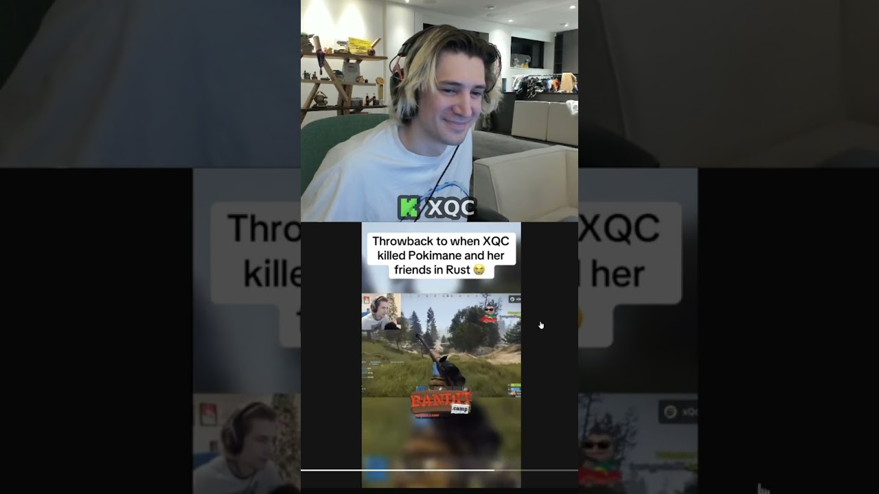 xQc Reacts to When he Killed Pokimaine in Rust