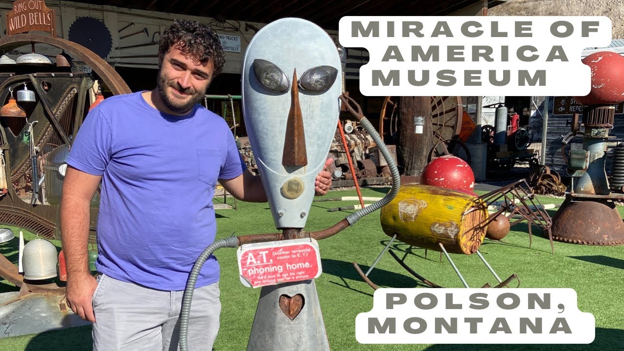 Touring the INSANE MIRACLE OF AMERICA MUSEUM Polson, Montana- War, Aliens, Cars, Junk, AND MORE