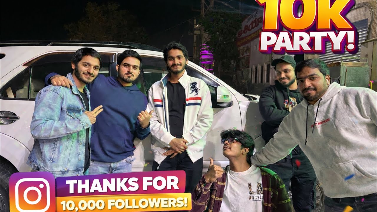 Taking 10k party from my brother @hussainunfiltered7 