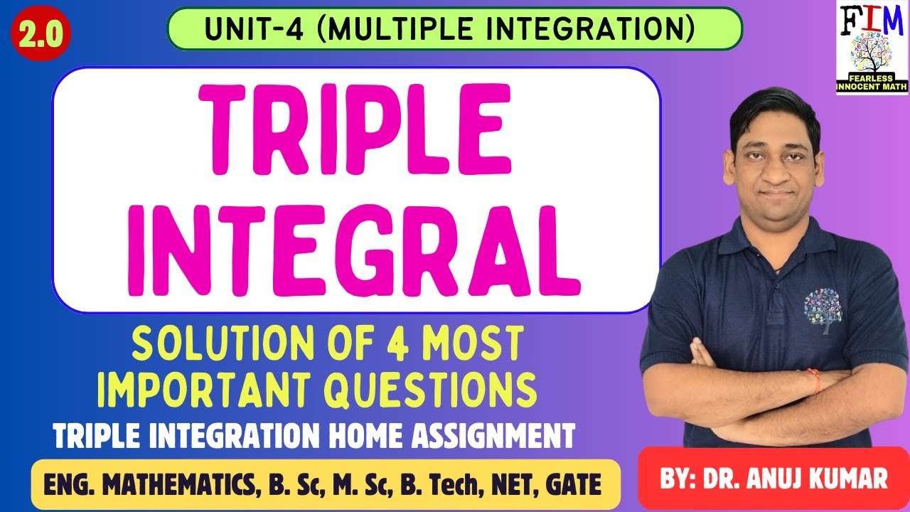 TRIPLE INTEGRATION | TRIPLE INTEGRAL ENGINEERING MATHEMATICS | TRIPLE INTEGRAL IMPORATANT EXAMPLES