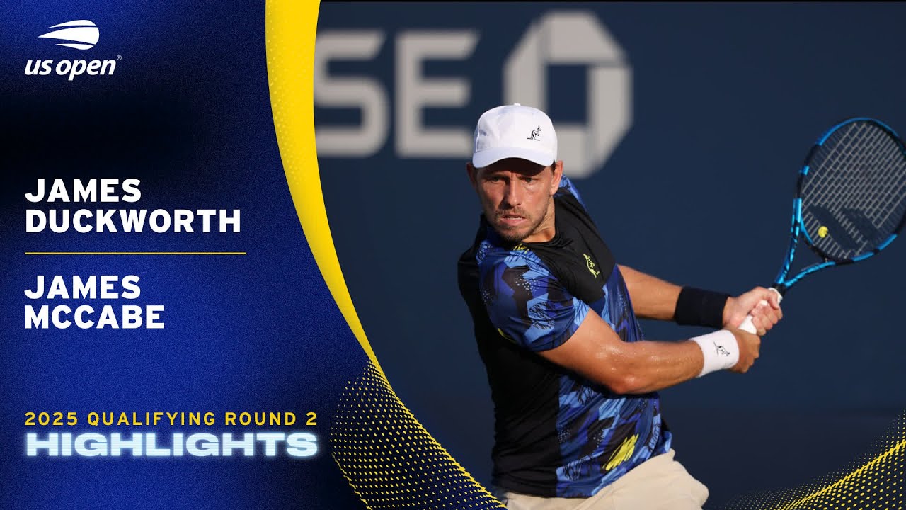 James Duckworth vs. James McCabe Highlights | 2025 US Open Qualifying Round 2