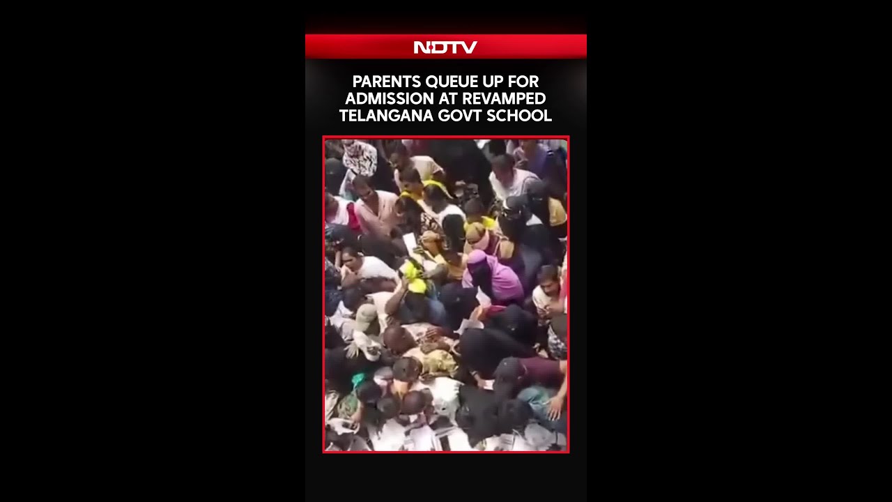 Stampede-Like Situation As Parents Queue Up For Admission At A Revamped Govt School
