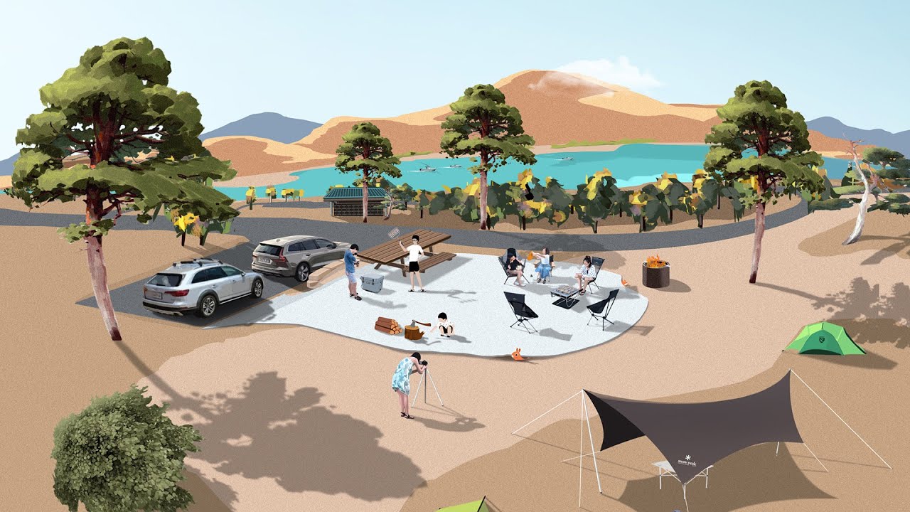 Camping @ Lake Perris, Snow Peak Tarp, Takibi Fireplace & BBQ Grill | 雪峰天幕+烧烤架