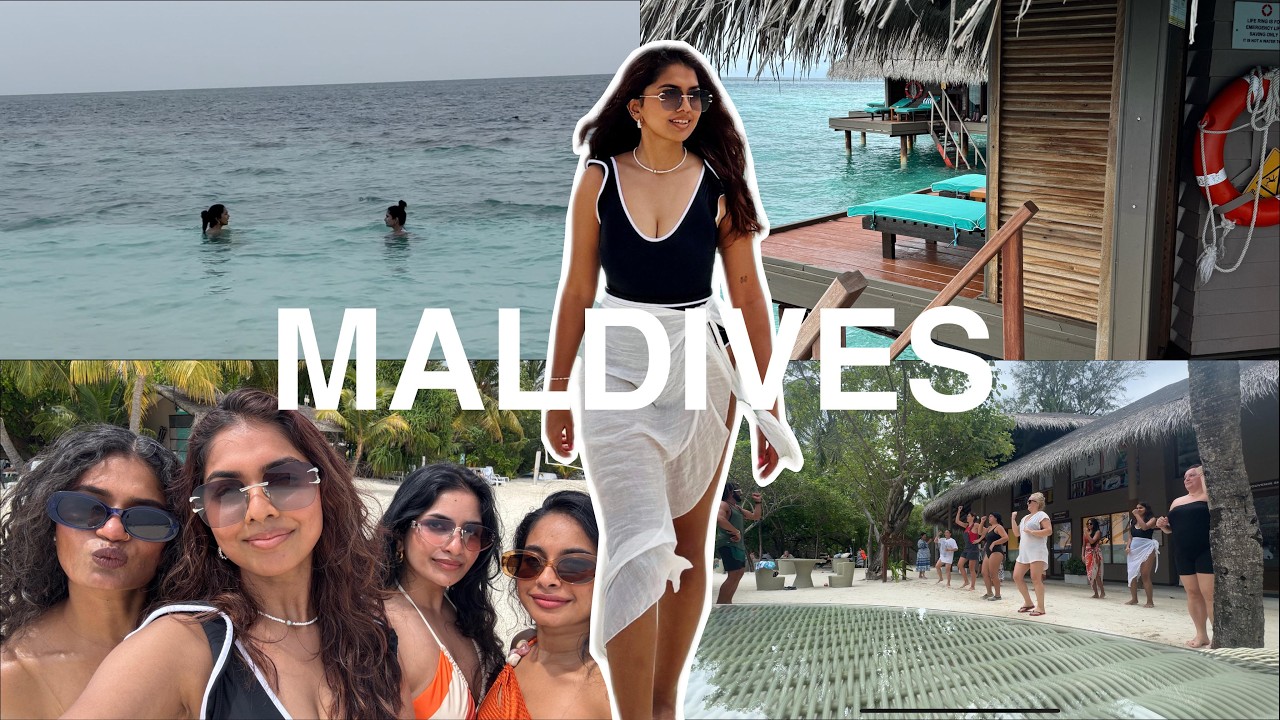 4 Girls  | 4 Days in MALDIVES | We spent 1lakh per night 🤯😳