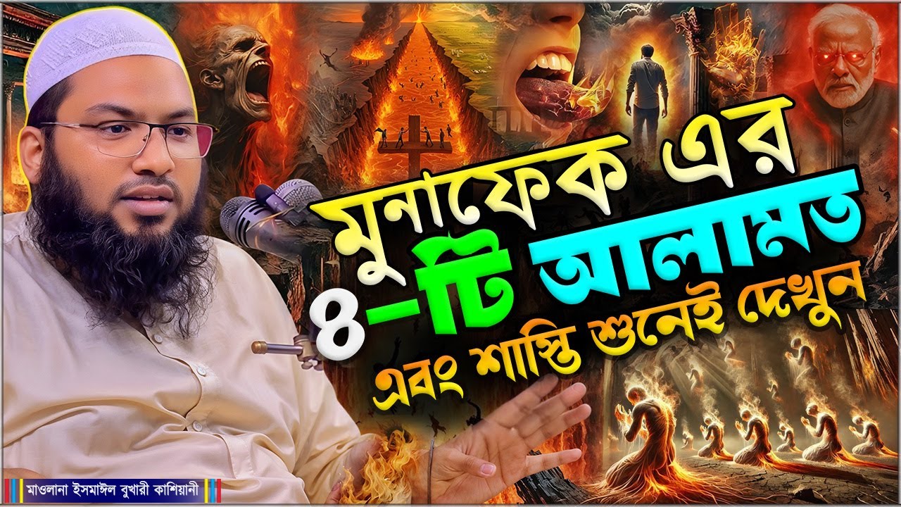মুনাফেক এর ৪-টি আলামত এবং শাস্তি শুনেই দেখুন┇মাওলানা ইসমাঈল বুখারী কাশিয়ানী┇Ismail Bukhari Kashian