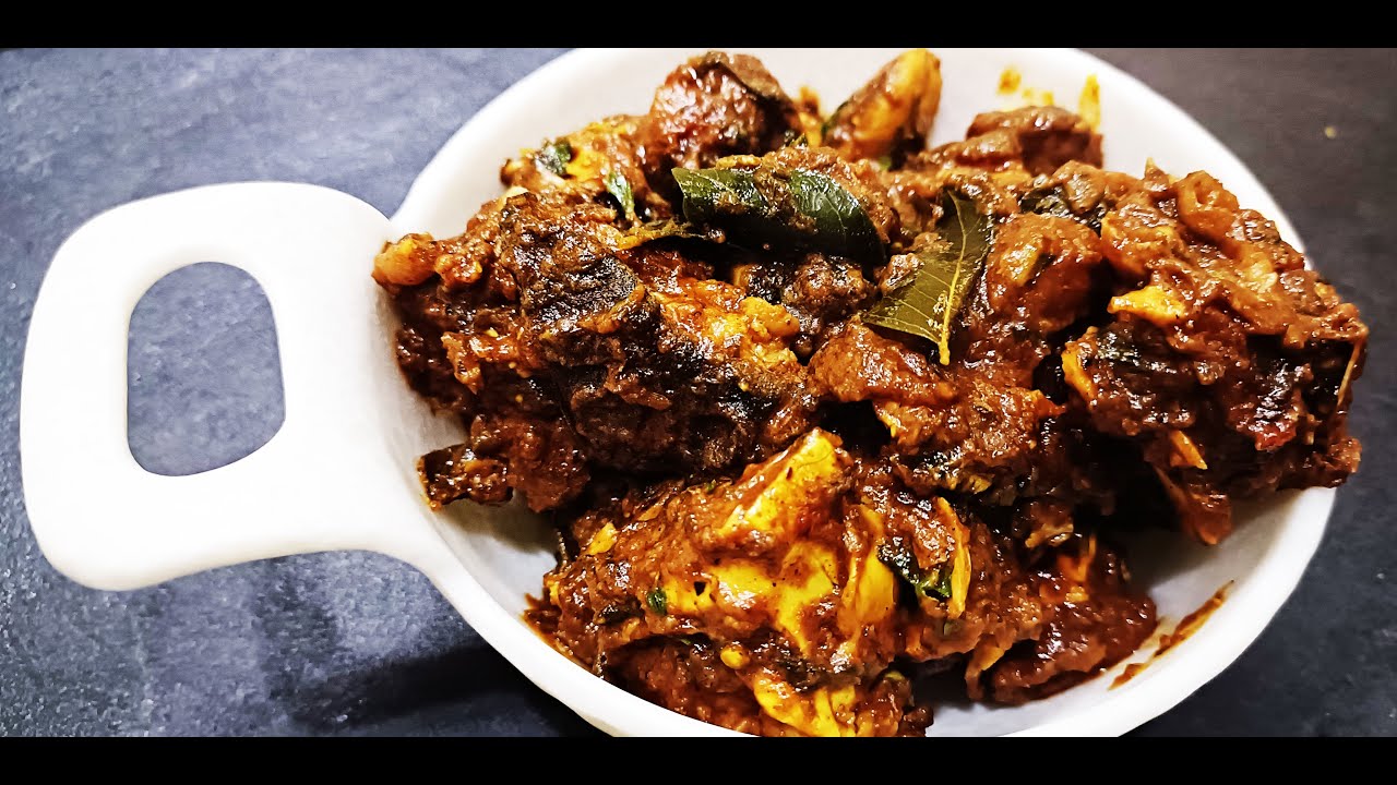 Tale Mamsa Fry In Kannada | Goat Head Fry | ತಲೆ ಮಾಂಸದ ಫ್ರೈ