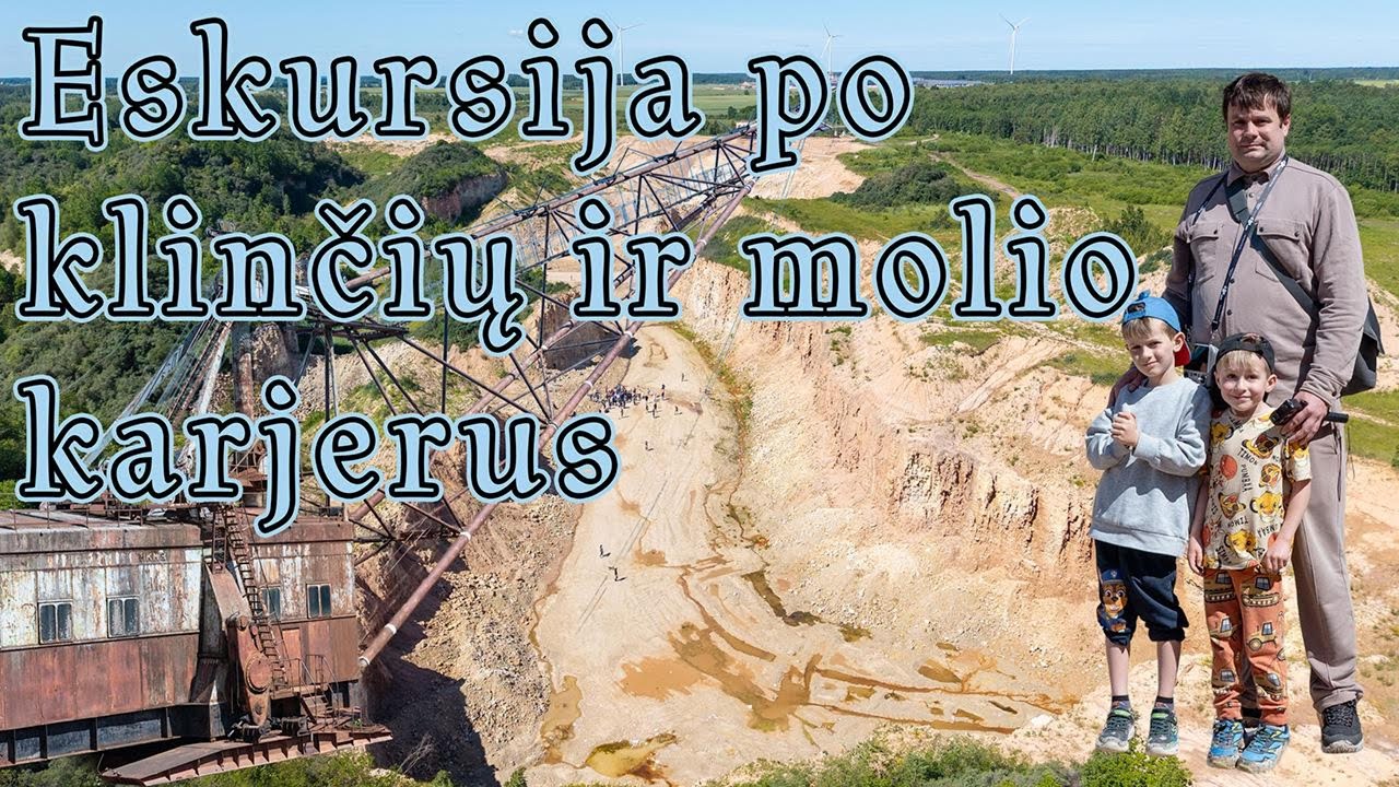 Ekskursija po Akmenės karjerus: 4 val. nuotykis su dinozaurais ir kosminiais peizažais!