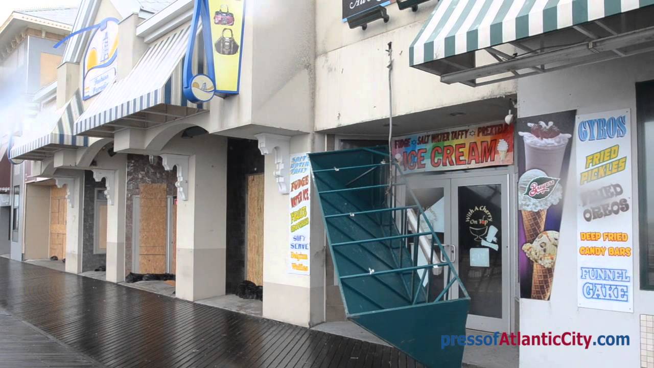 Aftermath of Hurricane Sandy in Atlantic City