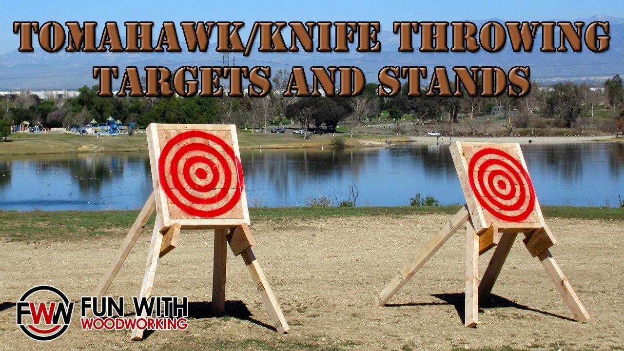 How to Build Tomahawk / Knife throwing targets and stands