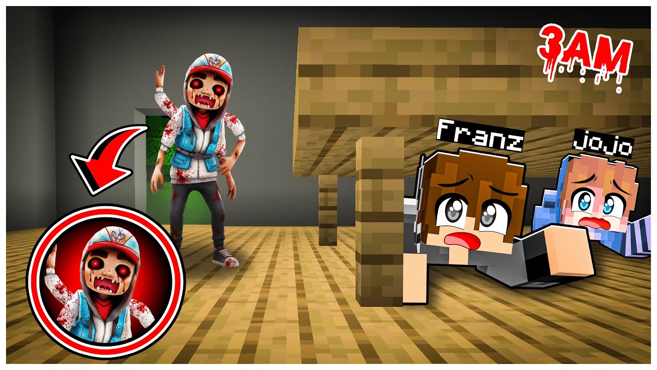 FRANZ & JOJO KETAKUTAN SEMBUNYI DARI SUBWAY SURFERS TERKUTUK di MINECRAFT