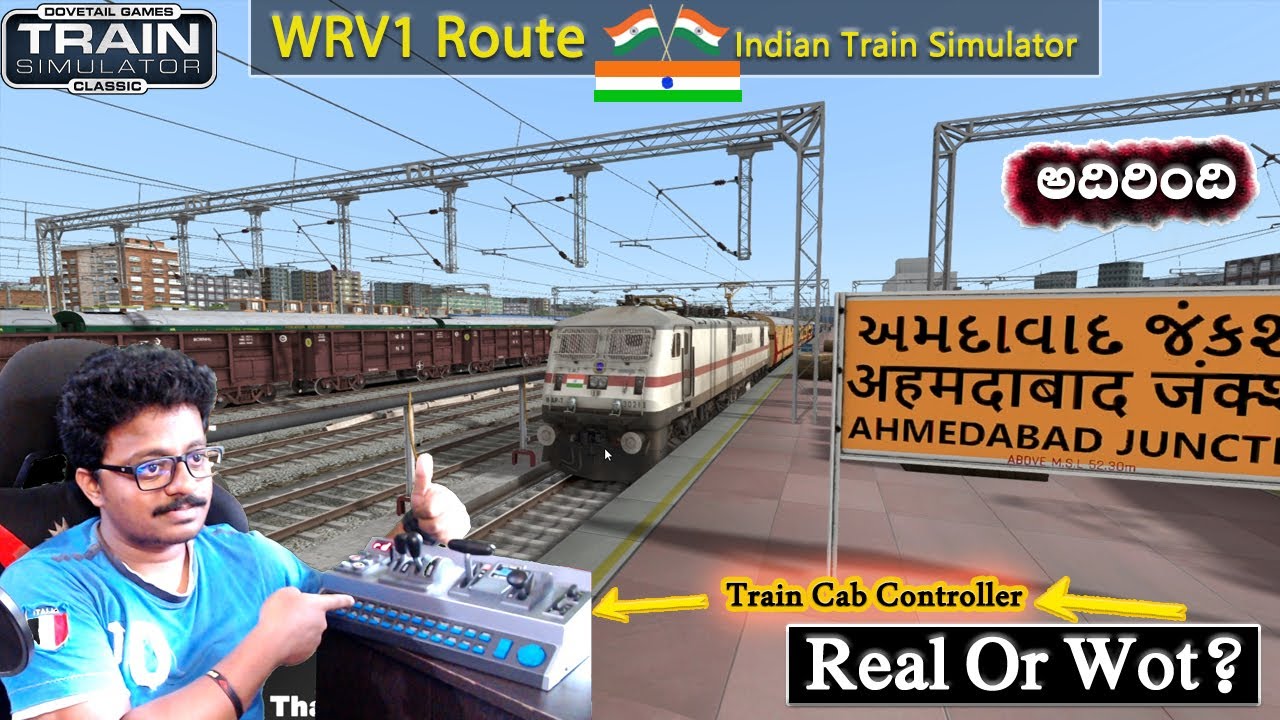 22718 Secunderabad Rajkot SF Express WAP7 Indian Train Game | Train Simulator Classic