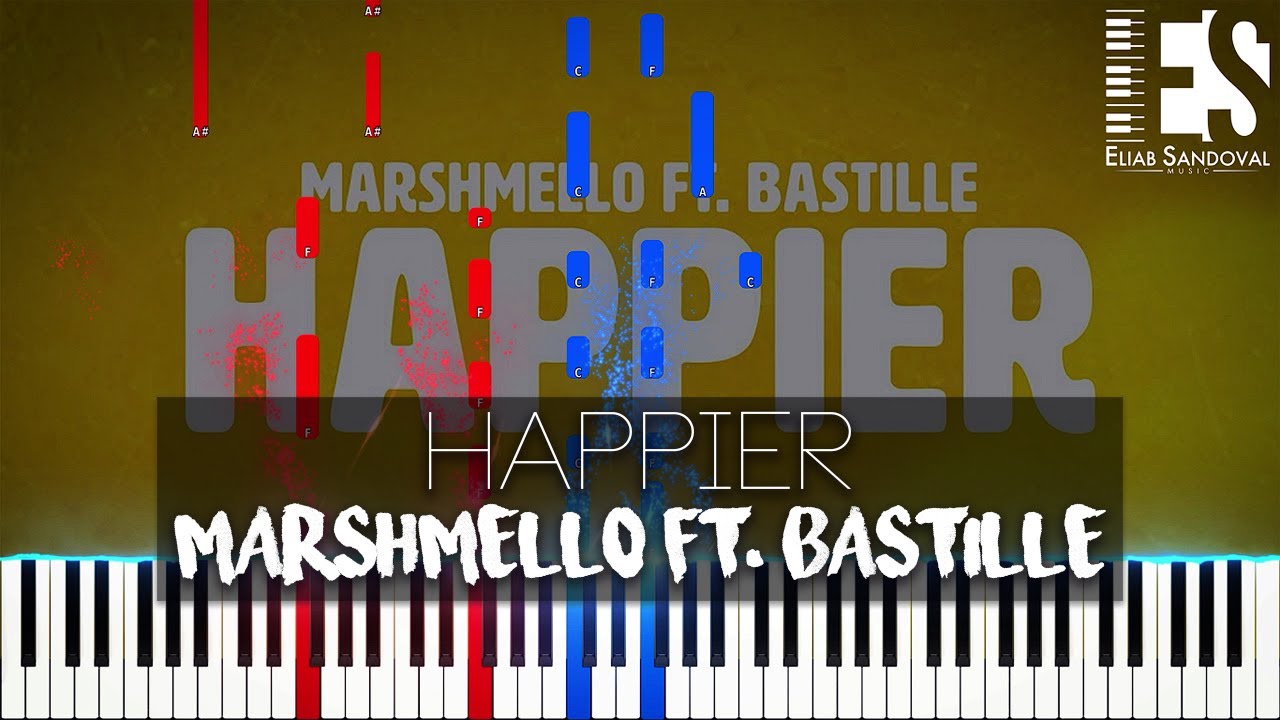 Happier - Marshmello & Bastille (Piano Tutorial) | Eliab Sandoval