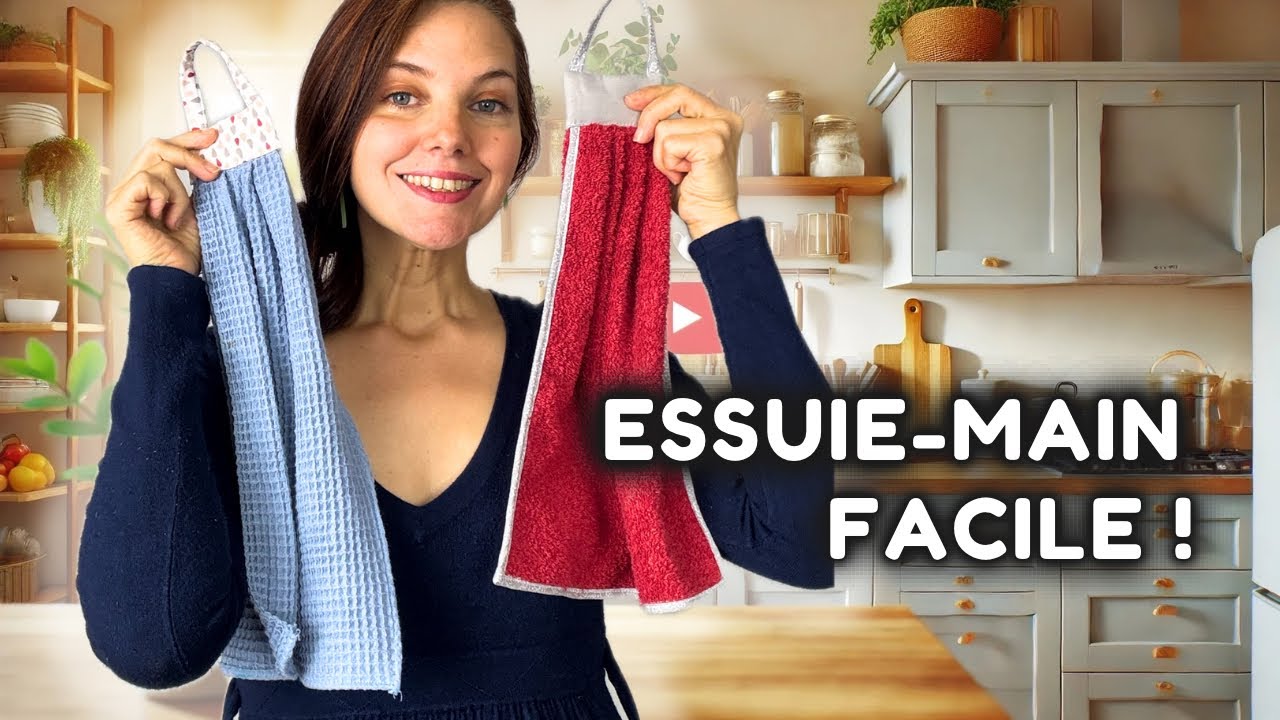 Coudre Une Serviette Essuie-Main | TUTO Couture Rapide et Facile