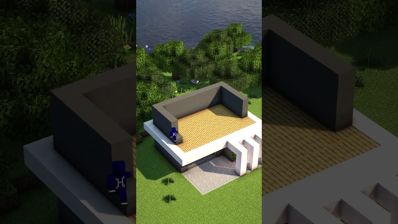 Minecraft Easy Modern House🏠 #minecraft