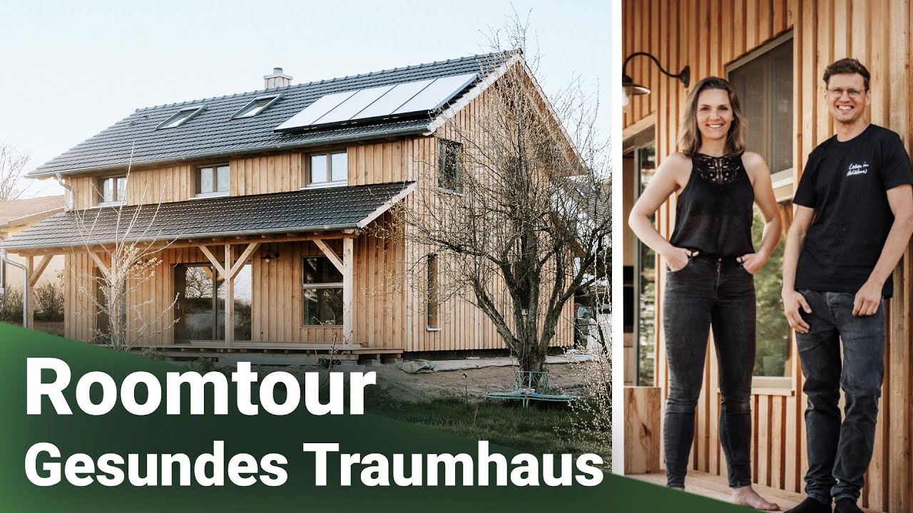 Gesund Bauen mit fantastischen Details, Thoma Holz 100, Lehm & OHNE Heizung | Holzhaus Roomtour