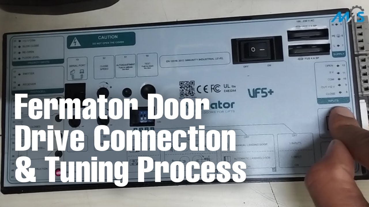 Fermator Door Drive Connection & Tuning Process (in Hindi) | MAS Industries