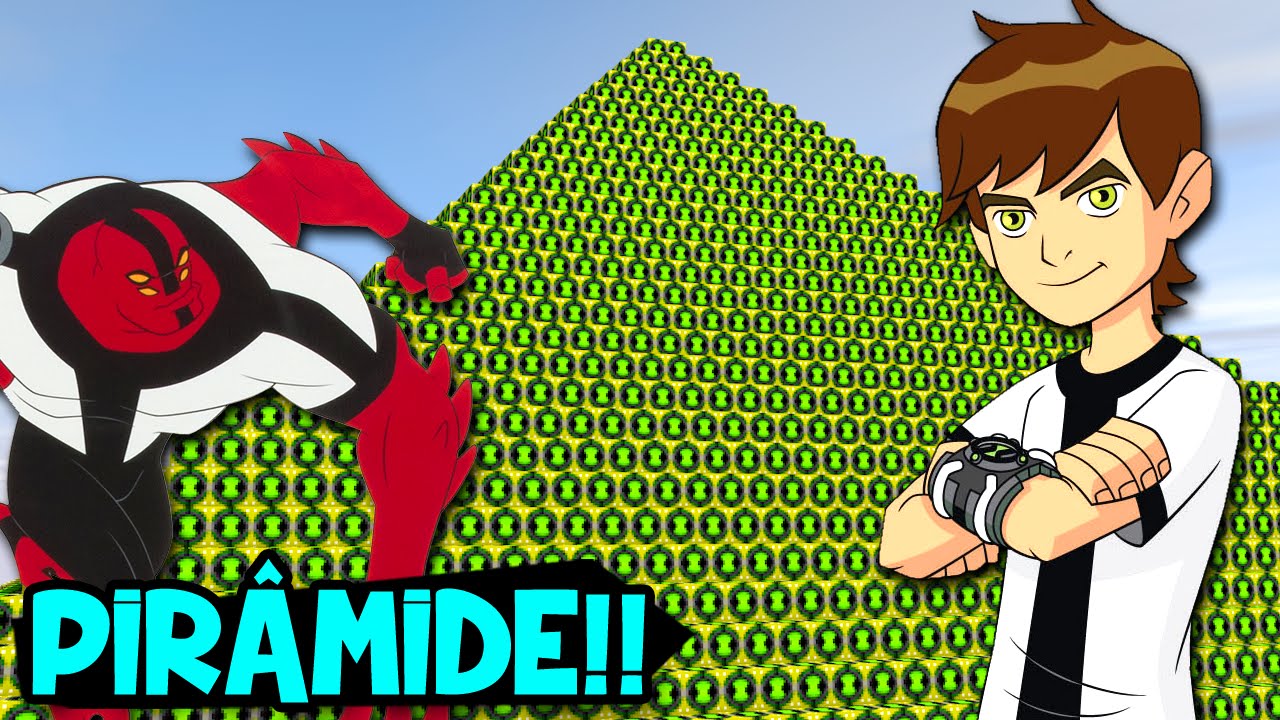 Minecraft: LUCKY BLOCK DO BEN 10 EM PIRÂMIDE!! (c/ Rezende, Luiz e Afreim)