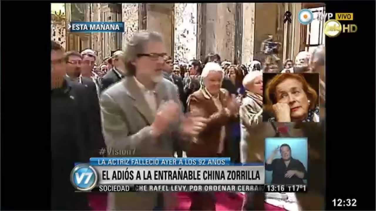 Visión 7 - El adiós a China Zorrilla en Montevideo: Sus restos fueron velados en el Congreso