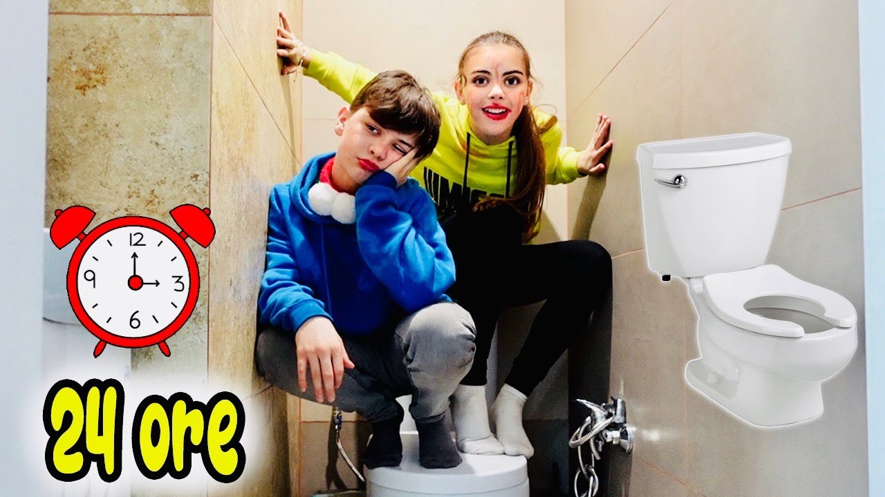 24 DE ORE în TOALETA ! Challenge pentru JASMINA și STAS