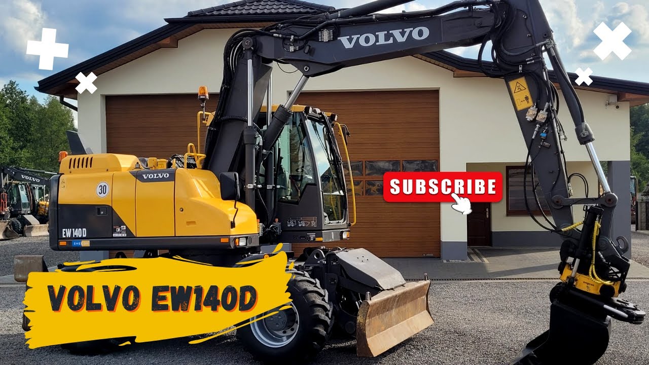 Nowa maszyna w firmie I Volvo EW140D I Tiltrotator Engcon I Demontaż chodnika