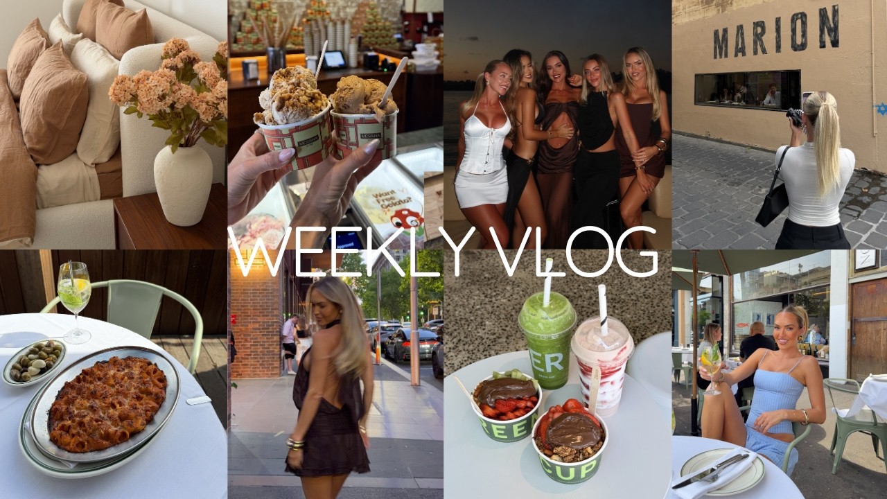 VLOG | melbourne and where to eat and stay, spend the week with allie and i, boat party in sydney