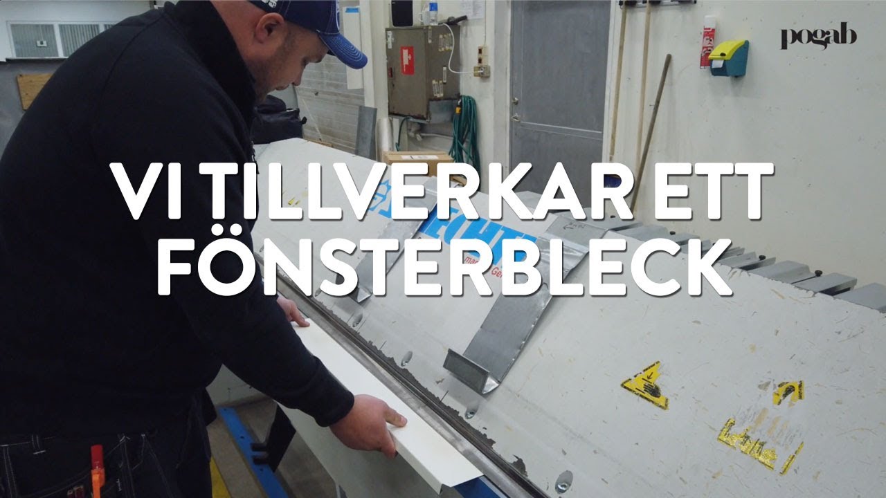 Vi tillverkar och monterar ett fönsterbleck