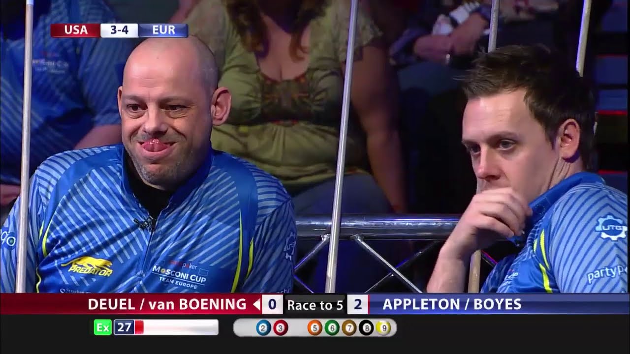 Corey Deuel/Shane van Boening vs Darren Appleton/Karl Boyes | 2015 Mosconi Cup