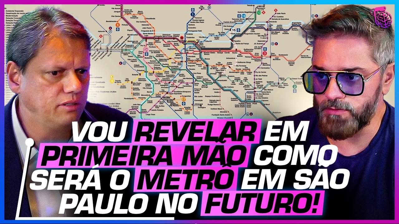 GOVERNADOR TARCÍSIO REVELA em PRIMEIRA MÃO os PLANOS para o METRÔ de SÃO PAULO!