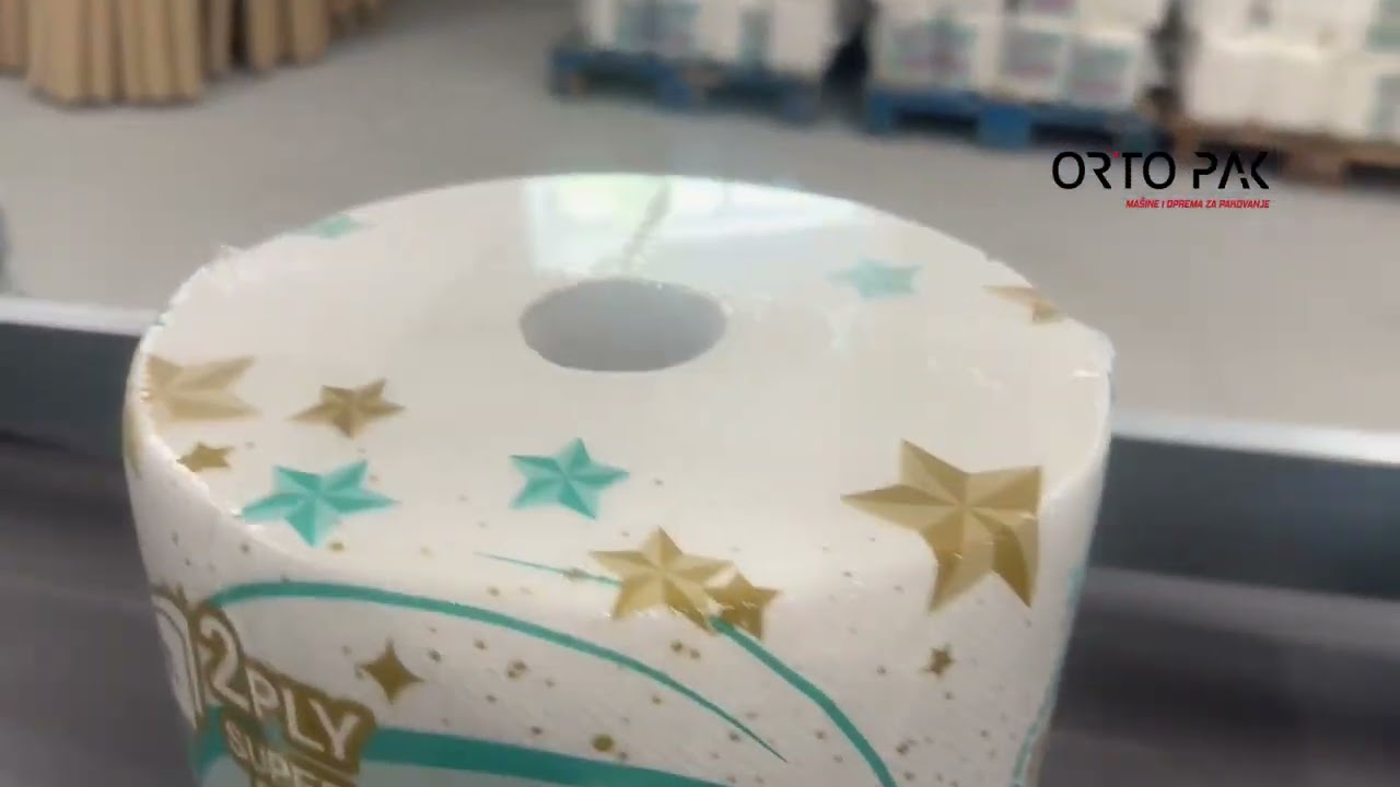 Tissue rolls shrink wrapping in printed film - ORTO A-650BM