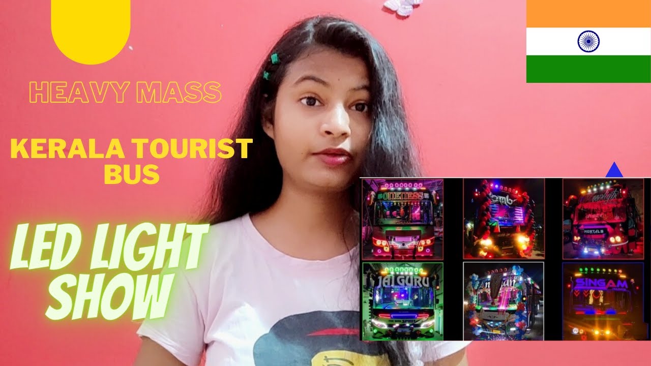 Kerala Tourist Bus Heavy Mass Video Reaction | Kerala Tourist Bus LED light Show | Indian Reaction