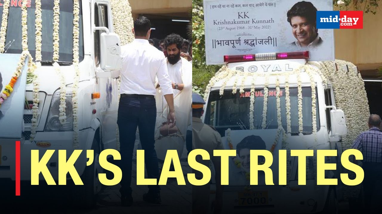 Celebrities At The Last Rites Of Singer Krishnakumar Kunnath In Mumbai