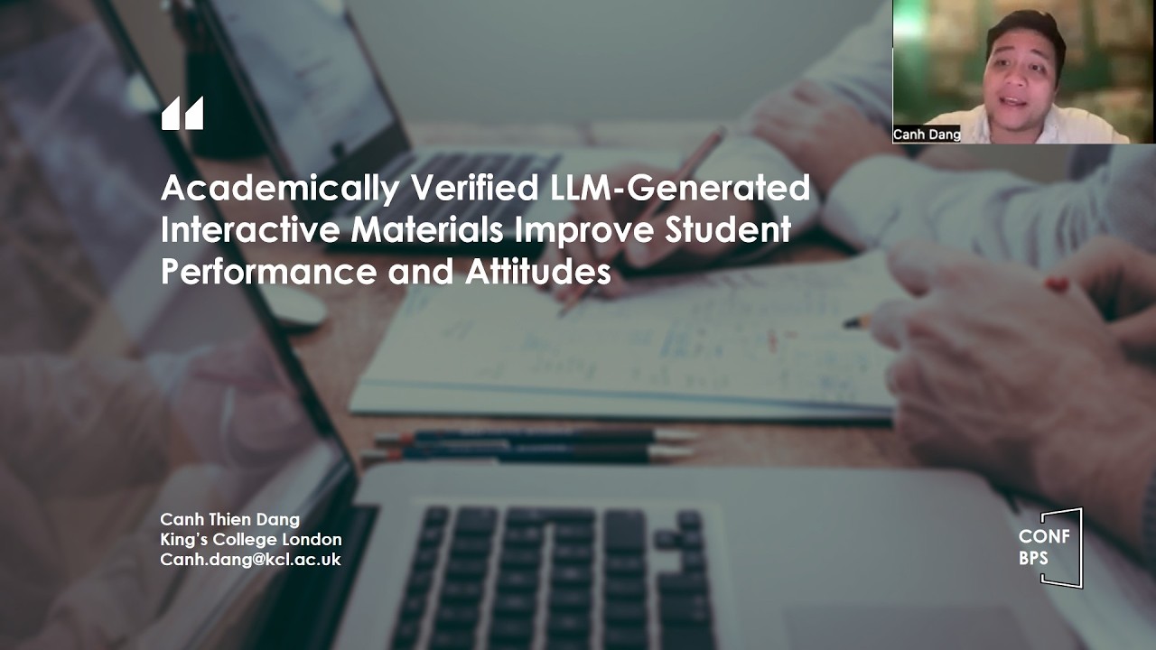 CONF-BPS 2026--LLM-Generated Interactive Materials Improve Student Performance and Attitudes