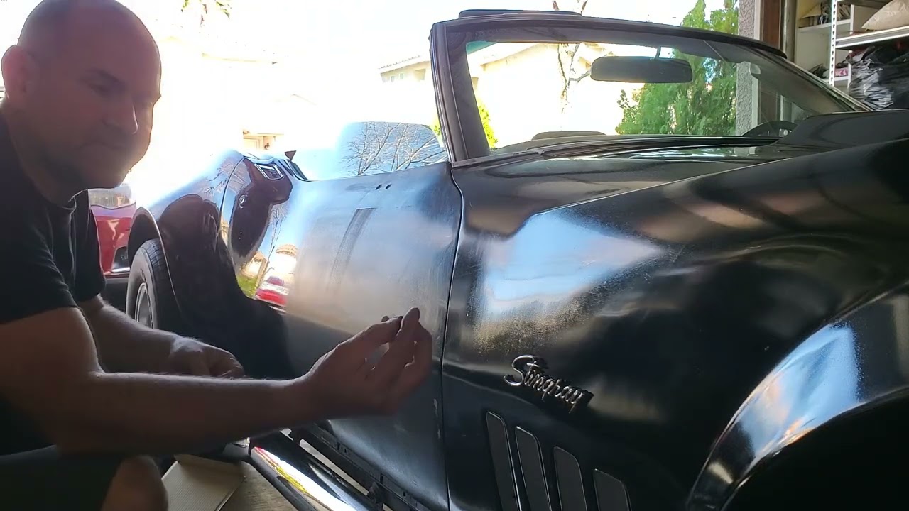 Installing a Passenger Side Mirror on my C3 1969 Corvette.
