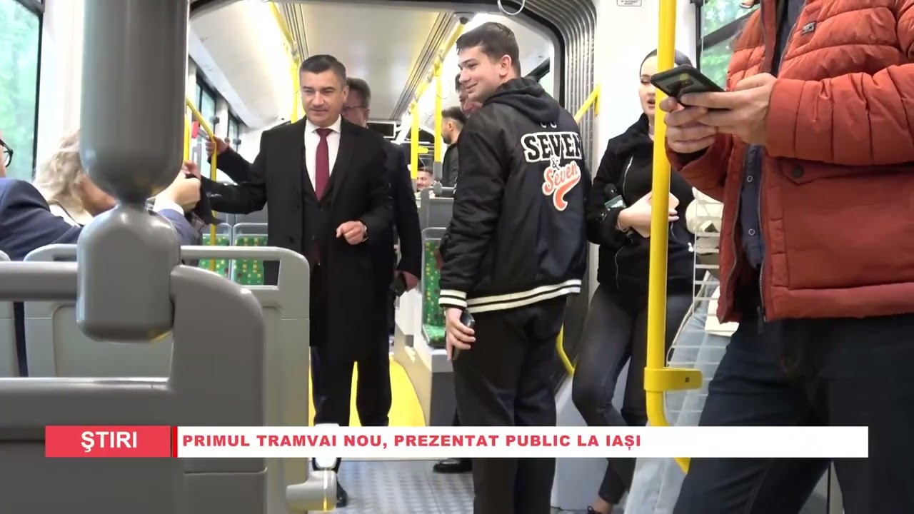 PRIMUL TRAMVAI NOU LA IAȘI | Prezentare oficială la Palatul Culturii