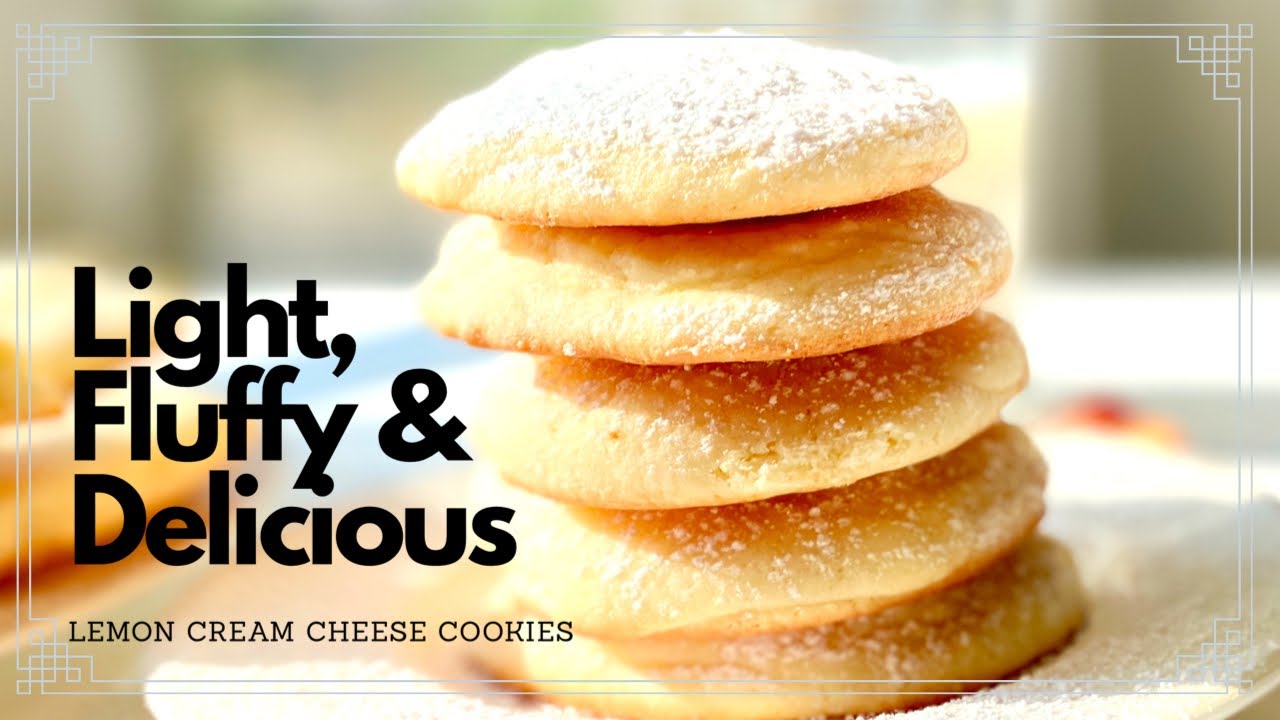 LEMON CREAM CHEESE COOKIES | EASY LEMON COOKIES | SOFT LEMON CREAM CHEESE COOKIES