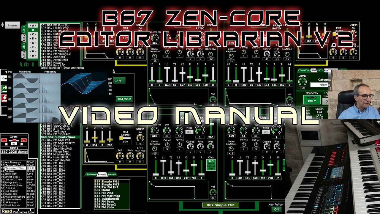 B67 ZEN-Core editor librarian V.2 - Video manual