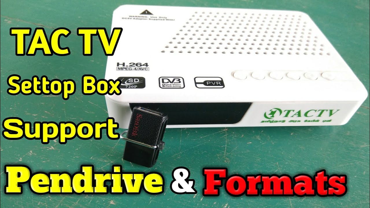Tac Tv | தமிழ்நாடு அரசு settop Box Pendrive Support |Formats