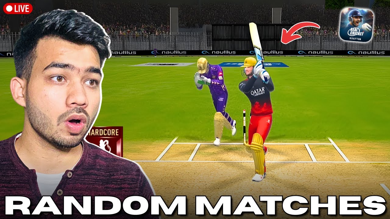 LIVE Random Matches in Real Cricket 😃 | 